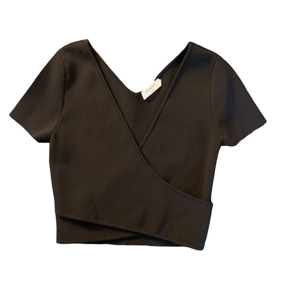 BABATON | Sculpt Knit Cross-Front Top - Picture 4 of 8